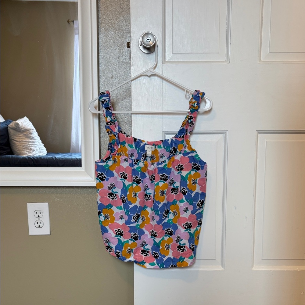 On 34th Floral Sleeveless Top